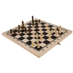 Houten schaakbord