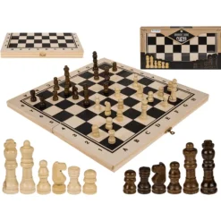 Houten schaakbord