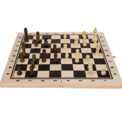 Houten schaakbord