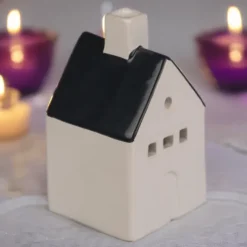 Keramieken huisje voor theelichtjes/wierookkegels