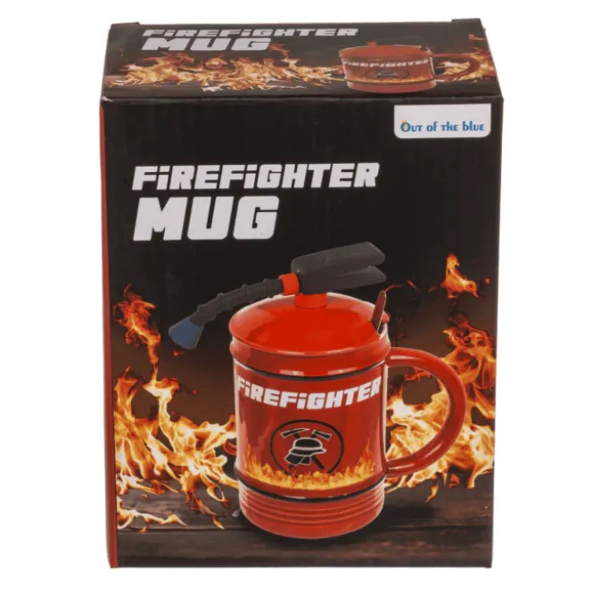 Keramische Brandweermok - 450ml - Inclusief Deksel en Lepel
