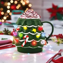 Kerstboom Mok LED - 200ml - Met Verlichting