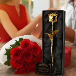 24K Golden Rose - Gouden Roos Met Luxe Cadeauverpakking