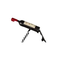 Kurkentrekker & Flessenopener - Compact 11,5 cm - Wijnfles Design