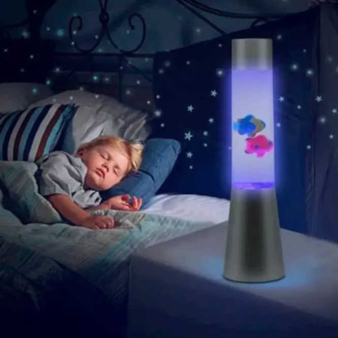 Lava Lamp met Vissen - Nachtlamp Kinderen