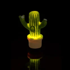 LED Mood lamp, Cactus, 8 x 12 cm