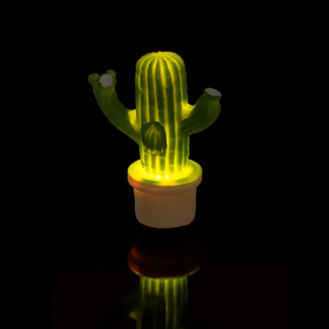LED Mood lamp, Cactus, 8 x 12 cm