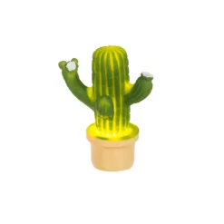 LED Mood lamp, Cactus, 8 x 12 cm