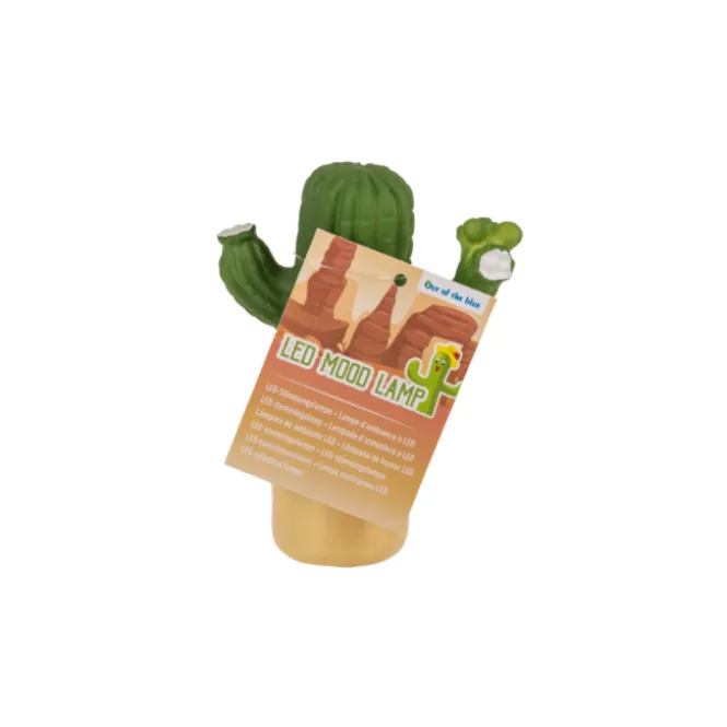 LED Mood lamp, Cactus, 8 x 12 cm