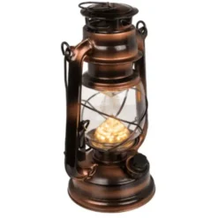LED Stormlantaarn 15x25 cm - Traploze Helderheid - Metaal