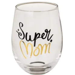 Leuke glazen 'Super mom' & 'Daddy cool'