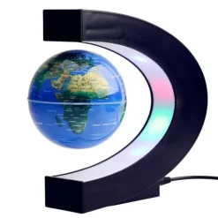 Levitating Globe C-shaped - Zwevende Wereldbol - ø 8,5 cm