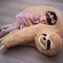 Lifesize Sloth pillow - Luiaard Knuffel - 60 cm
