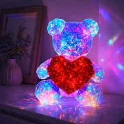Light Up Teddy - 40 cm - Kinderlamp - 8 lichtstanden