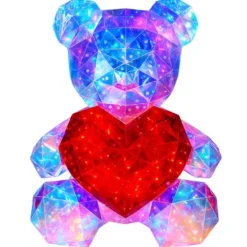 Light Up Teddy - 40 cm - Kinderlamp - 8 lichtstanden