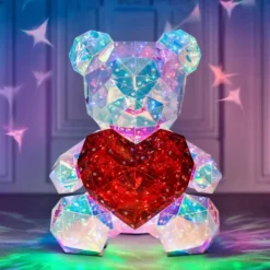 Light Up Teddy - 40 cm - Kinderlamp - 8 lichtstanden