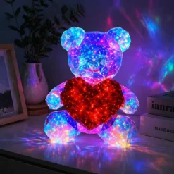 Light Up Teddy - 40 cm - Kinderlamp - 8 lichtstanden