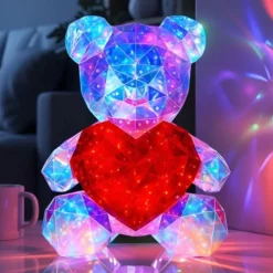 Light Up Teddy - 40 cm - Kinderlamp - 8 lichtstanden