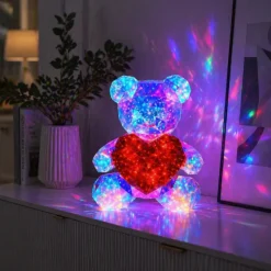 Light Up Teddy - 40 cm - Kinderlamp - 8 lichtstanden