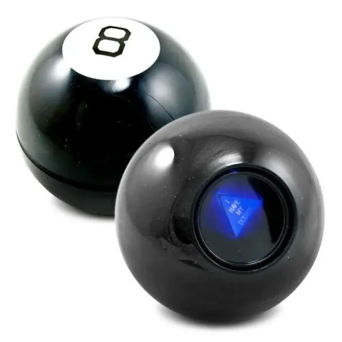 Magic 8 Ball - Magisch Vragenspel - Zwart - 10cm