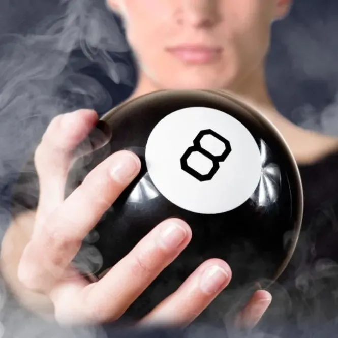 Magic 8 Ball - Magisch Vragenspel - Zwart - 10cm