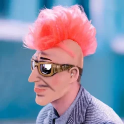 Masker Man met Zonnebril en Hanekam - Punk Stijl
