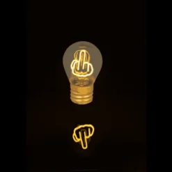 Middelvinger Gloeilamp