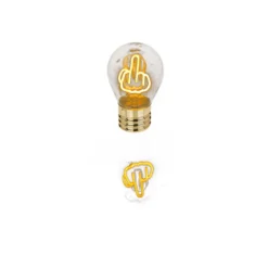 Middelvinger Gloeilamp