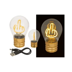 Middelvinger Gloeilamp