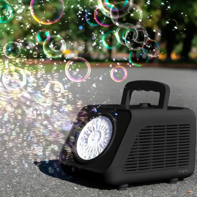 MikaMax Bubble Machine draadloos met LED 20 gaten 19x13x12 cm