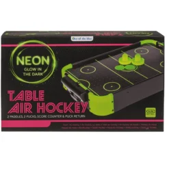 Mini Air Hockey Tafel - Glow in the Dark - 49,5 x 31 x 8,7 cm - Speelgoed - Kleine Air hockey