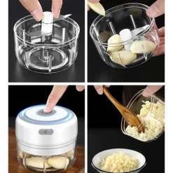 Mini Food Processor - Oplaadbaar - 2 Kopjes (200/300ml)