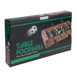 Mini Voetbaltafel - Hout - 51 x 31 cm - Compact Tafelvoetbal