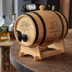Mini Wijnvat met Kraantje - Wooden Barrel Dispenser - 3L