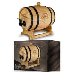 Mini Wijnvat met Kraantje - Wooden Barrel Dispenser - 3L