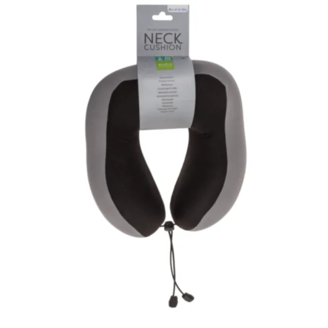 Nekkussen Deluxe - Traagschuim - Grijs/Zwart - met Wasbare Hoes