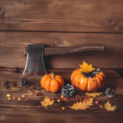 Nep Bijl met Bloed 40 x 7 cm - Halloween Accessoire