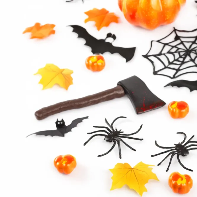 Nep Bijl met Bloed 40 x 7 cm - Halloween Accessoire