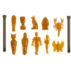 Opgravingsset mummie - 1 mummie - 8 x 9,5 cm - met hamer en borstel