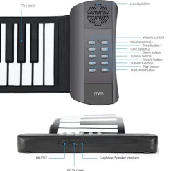 Oprolbaar Keyboard - Roll Up Keyboard