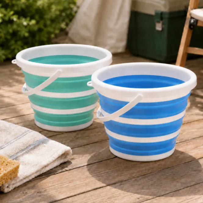 Opvouwbare Emmer Camping 10L - Blauw of Groen