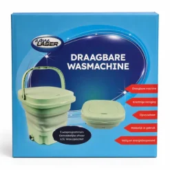 Opvouwbare Mini-Wasmachine - Groen - Draagbaar - 6.5L