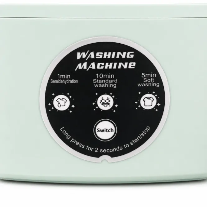 Opvouwbare Mini-Wasmachine - Groen - Draagbaar - 6.5L