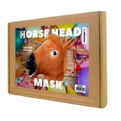 Paardenmasker - Latex - Realistische Manen - One Size - Bruin
