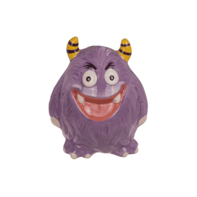 Paarse Monster Kinder Spaarpot van Keramiek