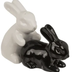 Peper- en zoutstel konijnen - Keramiek - Set van 2