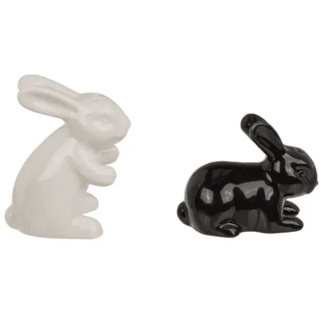 Peper- en zoutstel konijnen - Keramiek - Set van 2