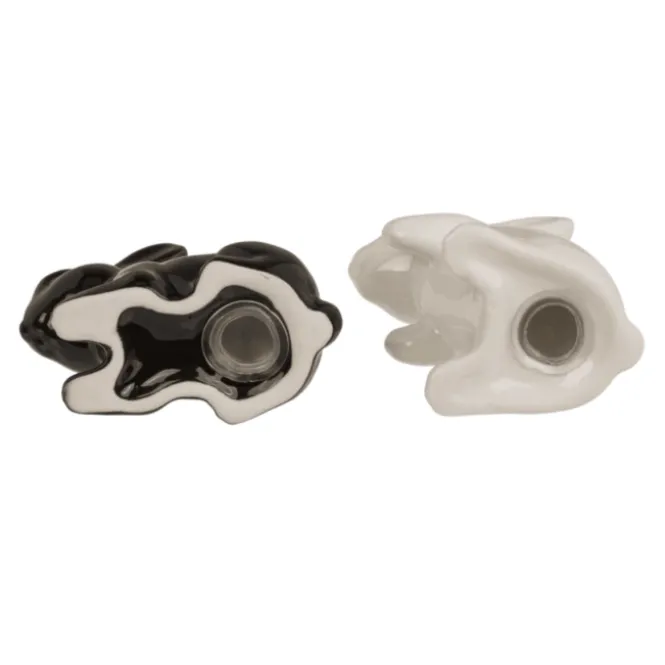 Peper- en zoutstel konijnen - Keramiek - Set van 2