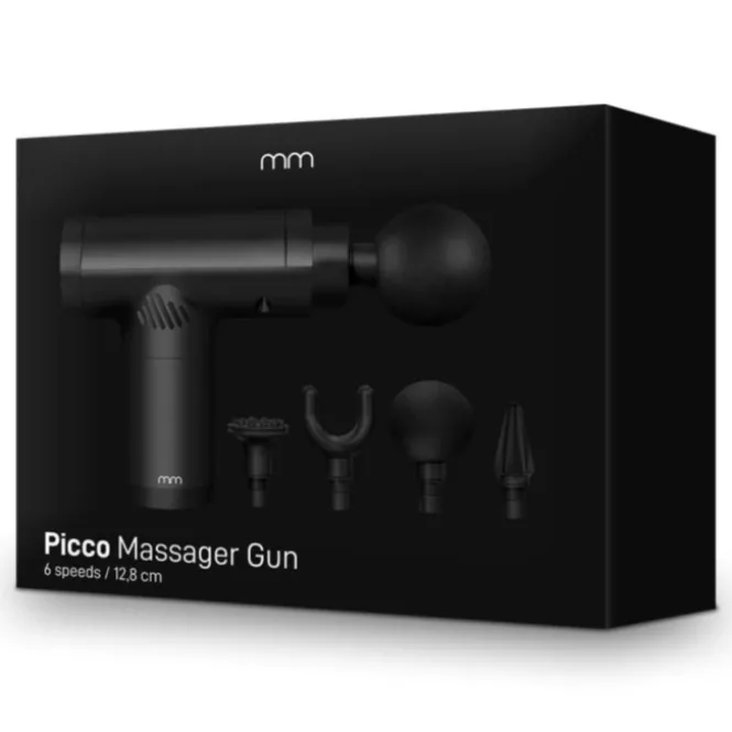 Picco Mini Massagepistool - 13 cm - Inclusief 4 Opzetstukken