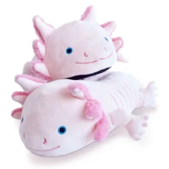 Pluche Axolotl Sloffen - One Size (EU 36-41) - Warm - Ultra-Zachte